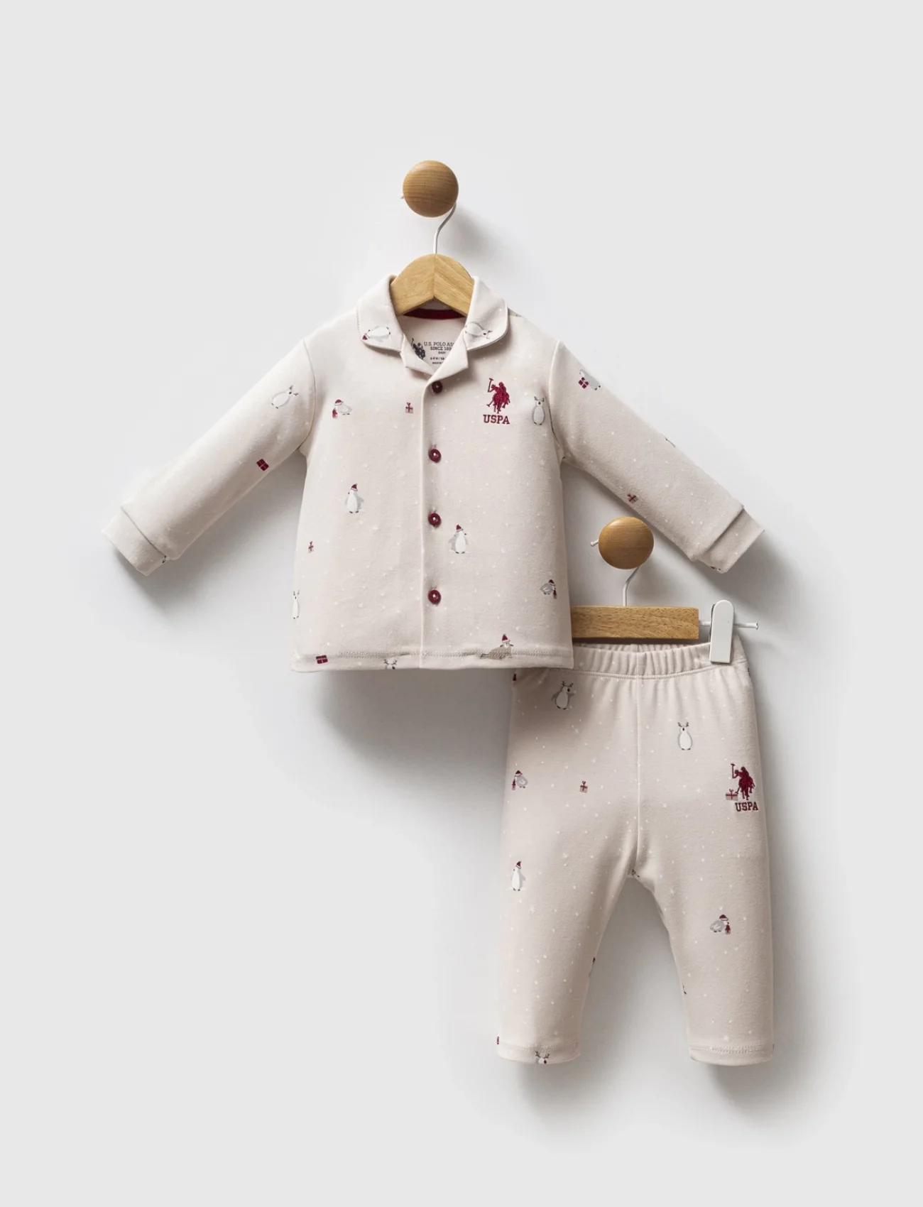 U.s. Polo Assn 2 Li Takım Usb2532 Bej