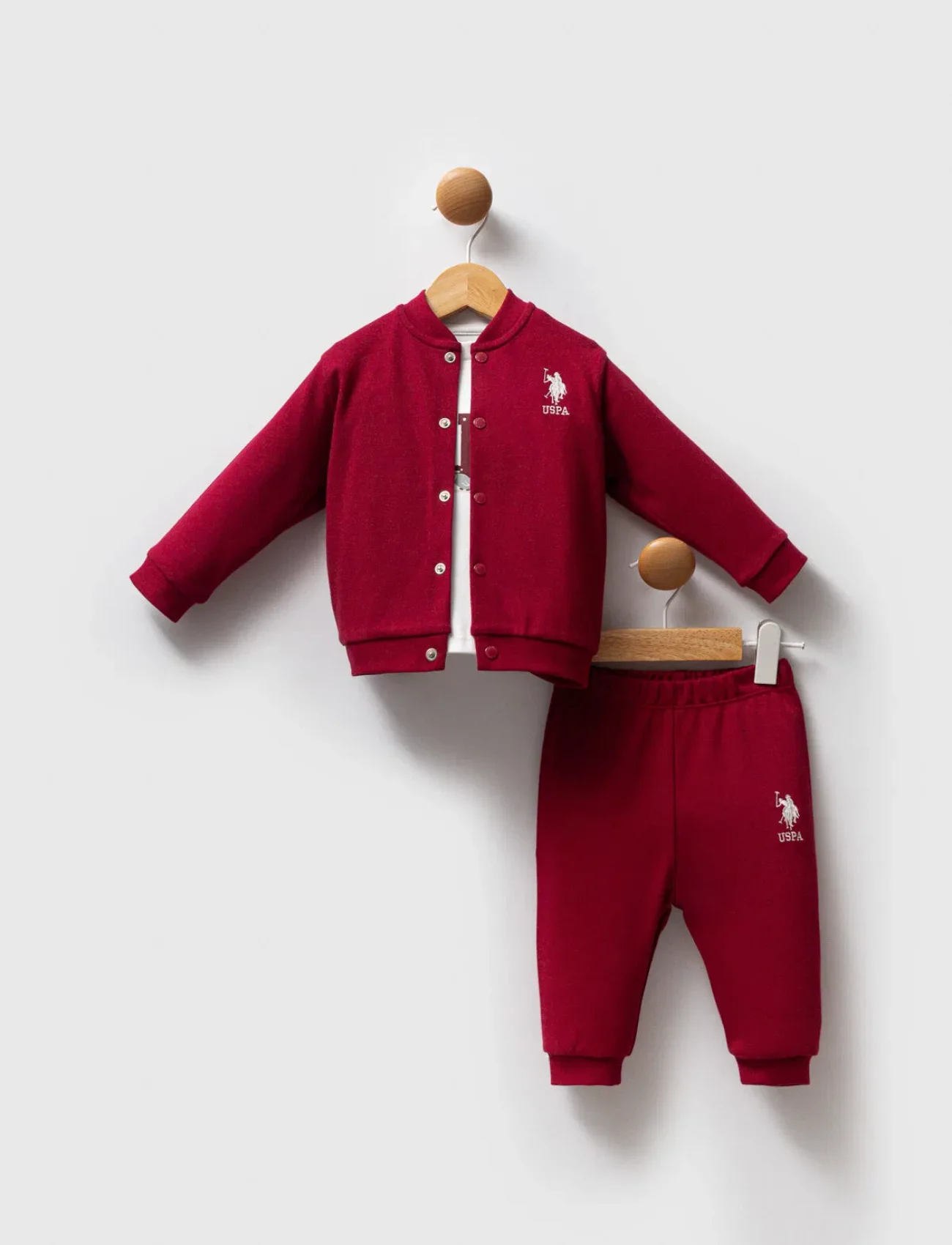 U.s. Polo Assn 3lü Takım Usb2533 Bordo