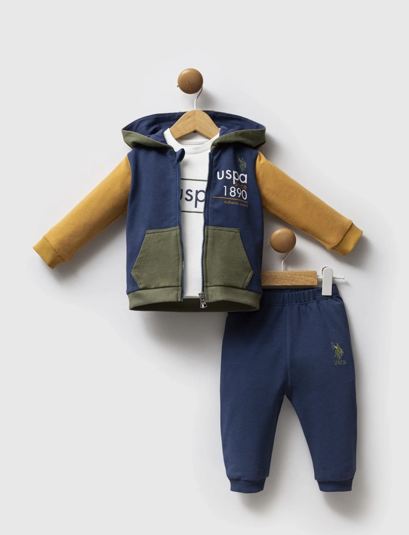 U.s. Polo Assn 3lü Takım Usb2574 İndigo Hardal