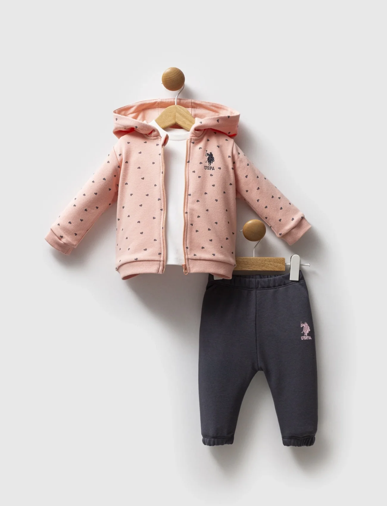 U.s. Polo Assn 3lü Takım Usb2766 Somon