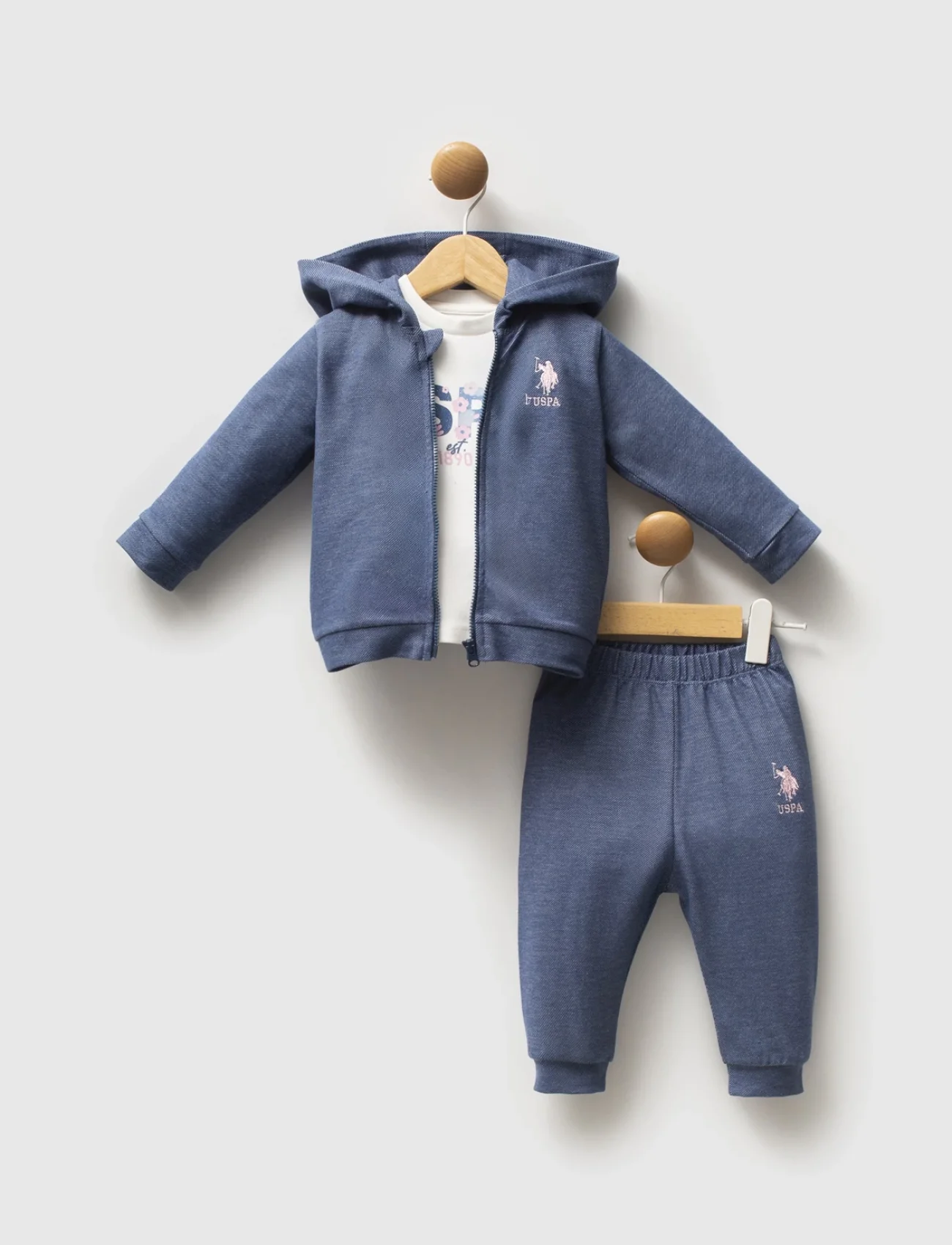 U.s. Polo Assn 3lü Takım Usb2778 Mavi