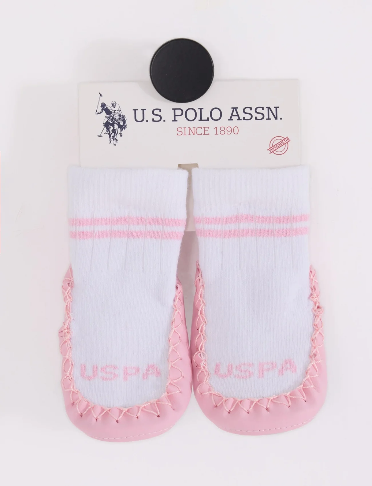 U.s. Polo Assn Çarık Çorap Usb2800 Beyaz-pembe