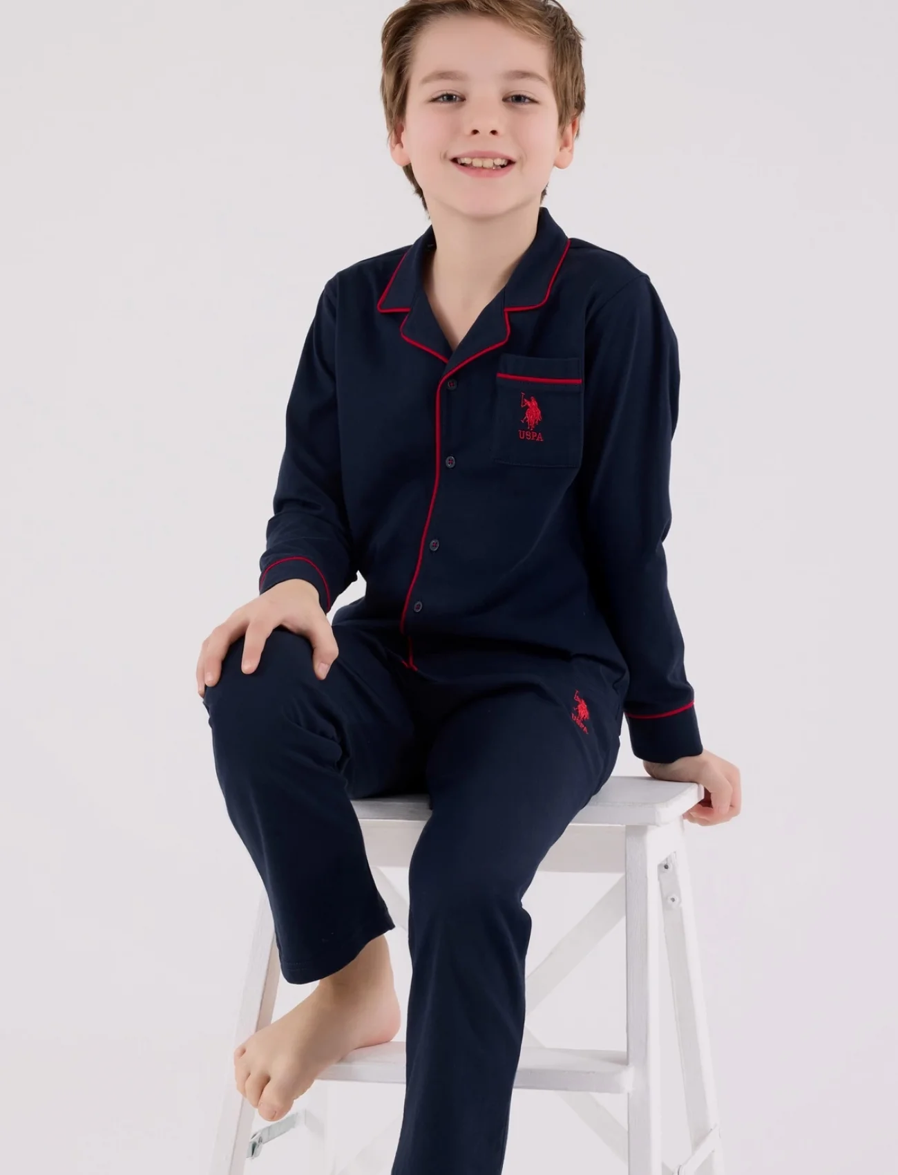 U.s. Polo Assn Gömlek Pijama Us2234-4 Lacivert