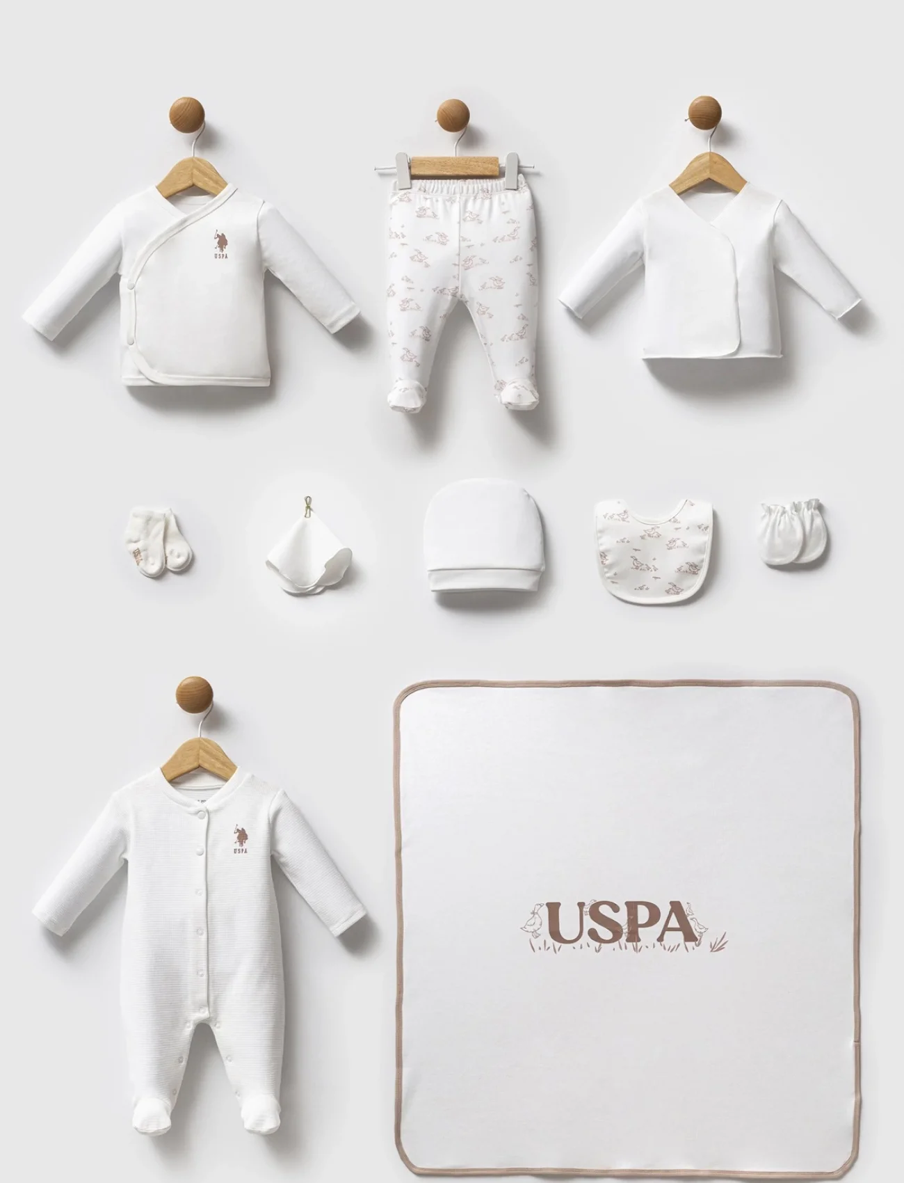 U.s. Polo Assn Hastane Çıkışı 10’lu Set Usb2704 Beyaz