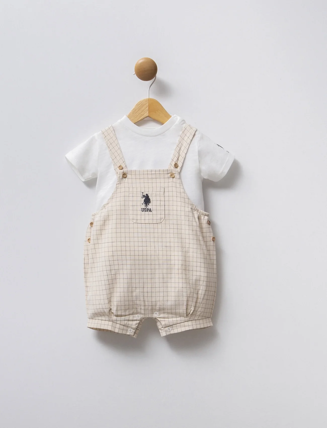 U.s Polo Bebek 2li Takım Usb2273 Beyaz