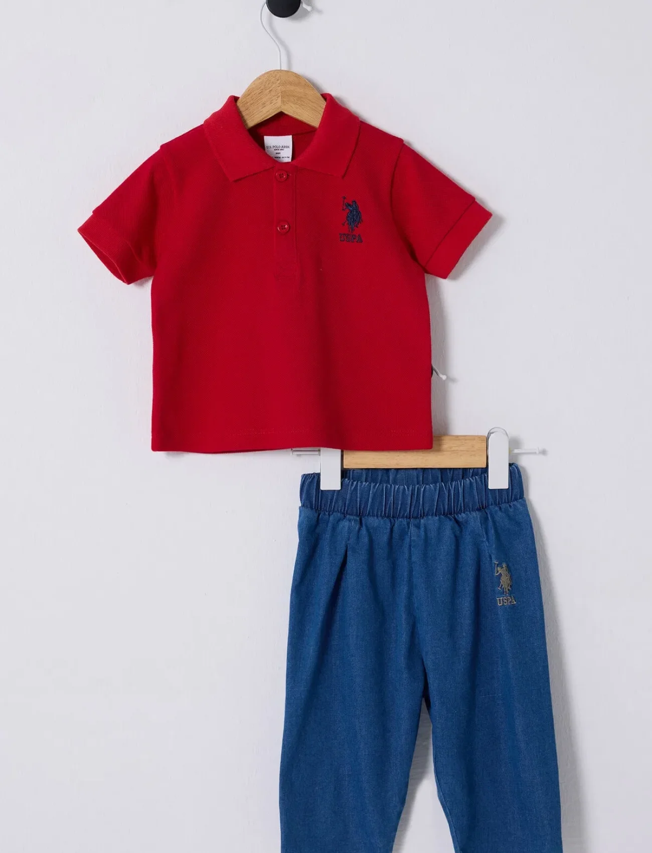 U.s Polo Bebek 2li Takım Usb2347 Kırmızı