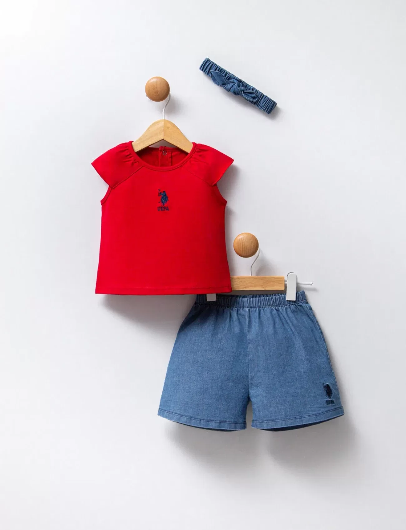 U.s Polo Bebek 2li Takım Usb2462 Kırmızı