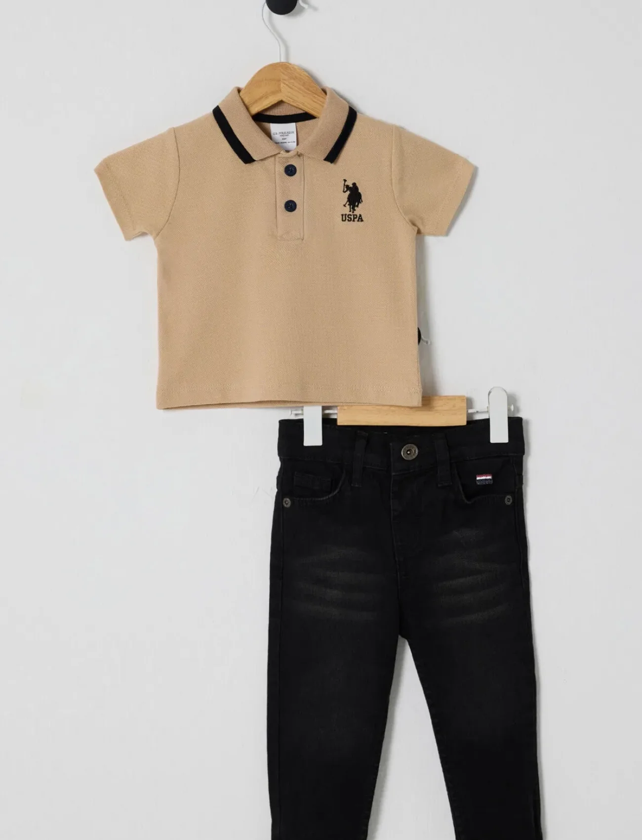 U.s Polo Bebek 2li Takım Usb2626 Bej