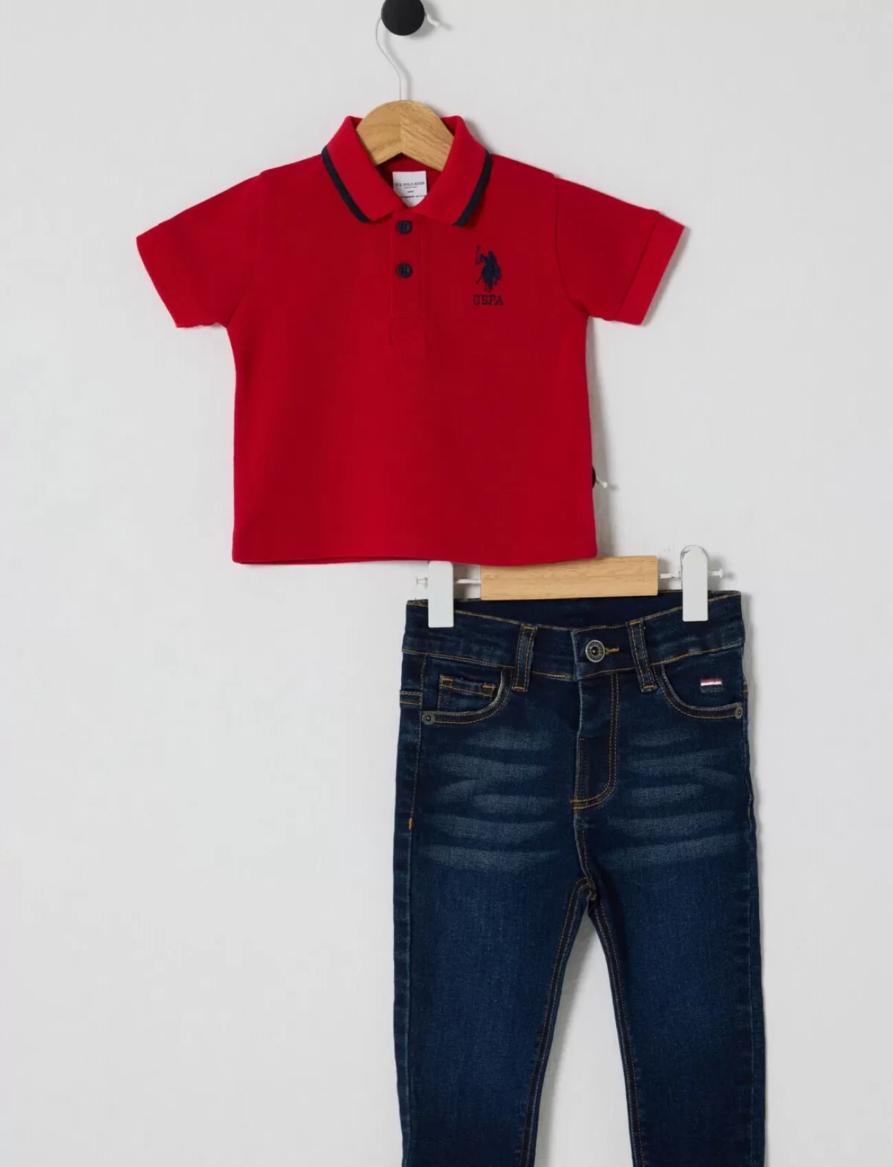 U.s Polo Bebek 2li Takım Usb2627 Kırmızı