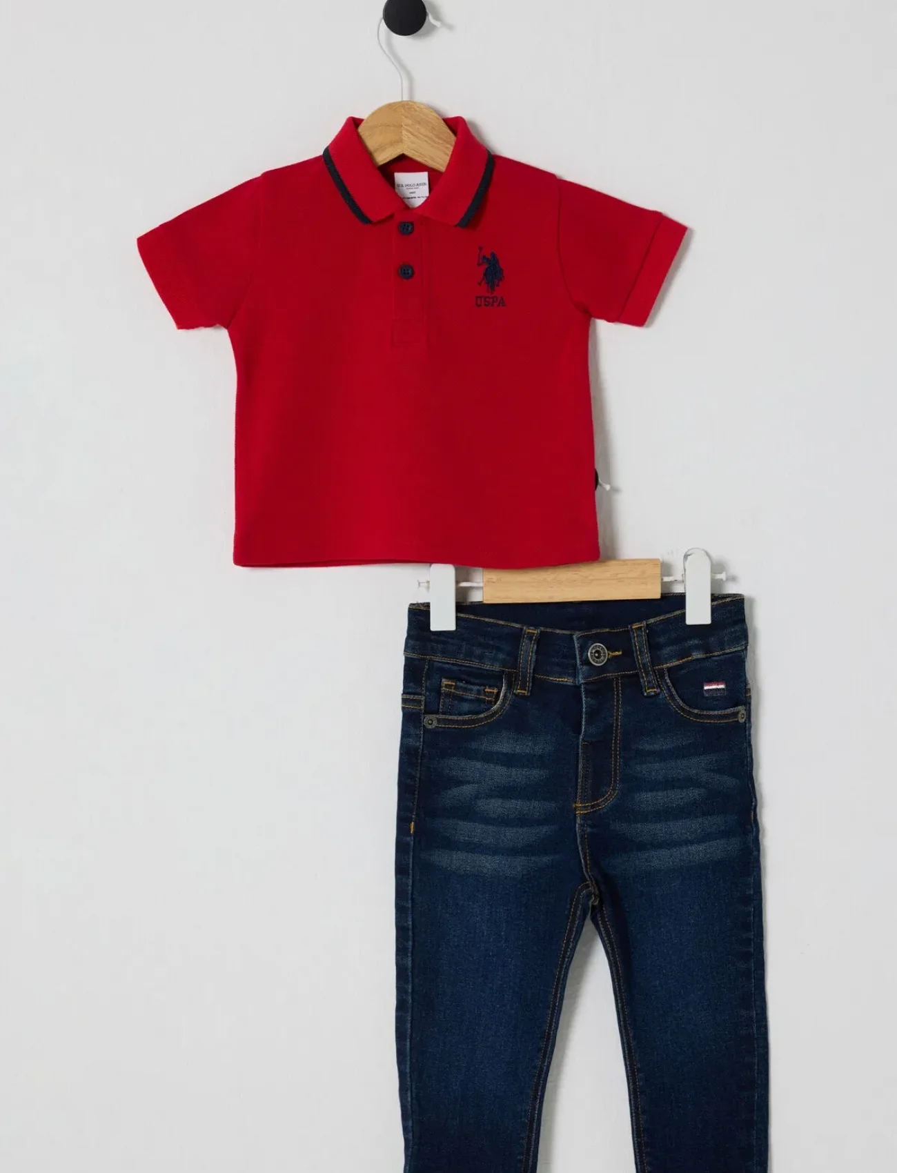 U.s Polo Bebek 2li Takım Usb2627 Kırmızı