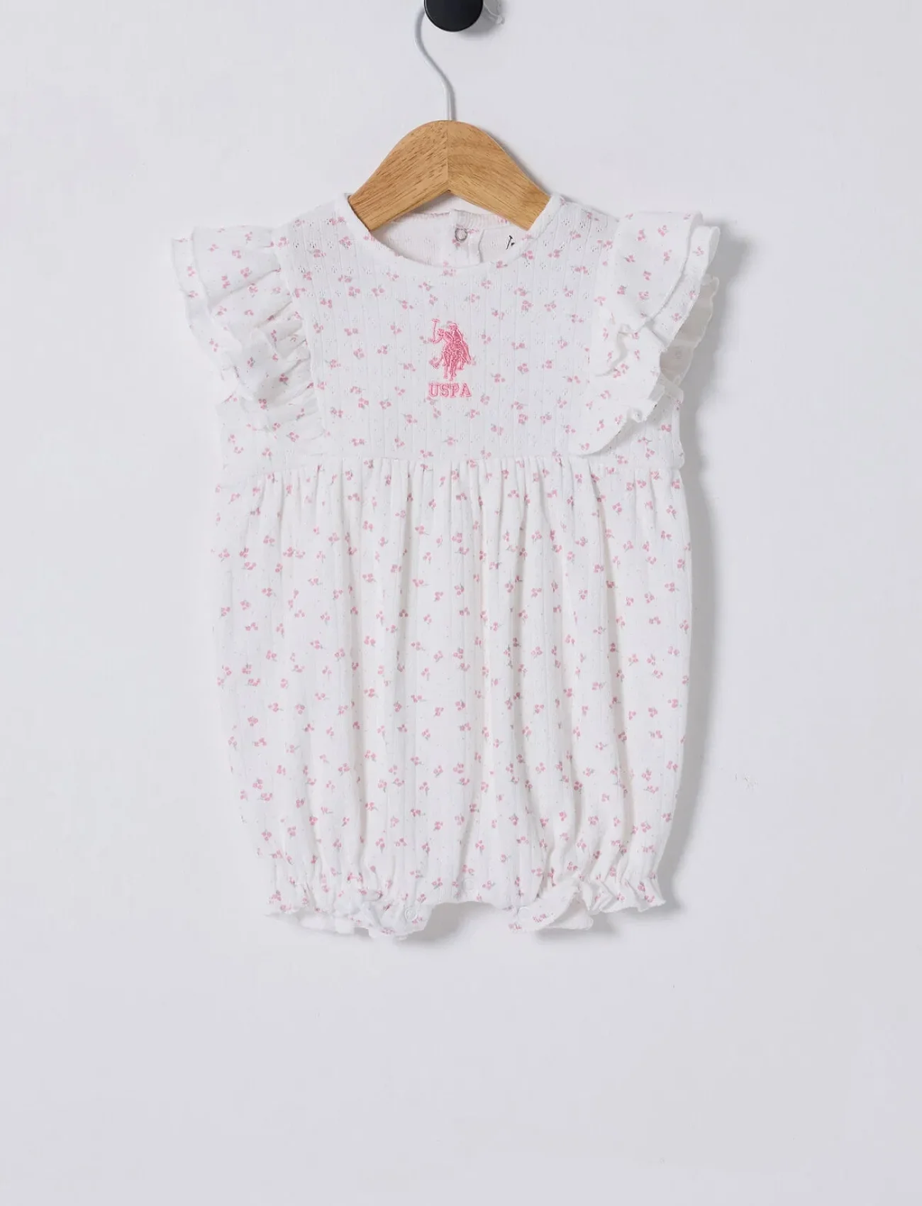 U.s Polo Bebek Tulum Usb2434 Beyaz-pembe