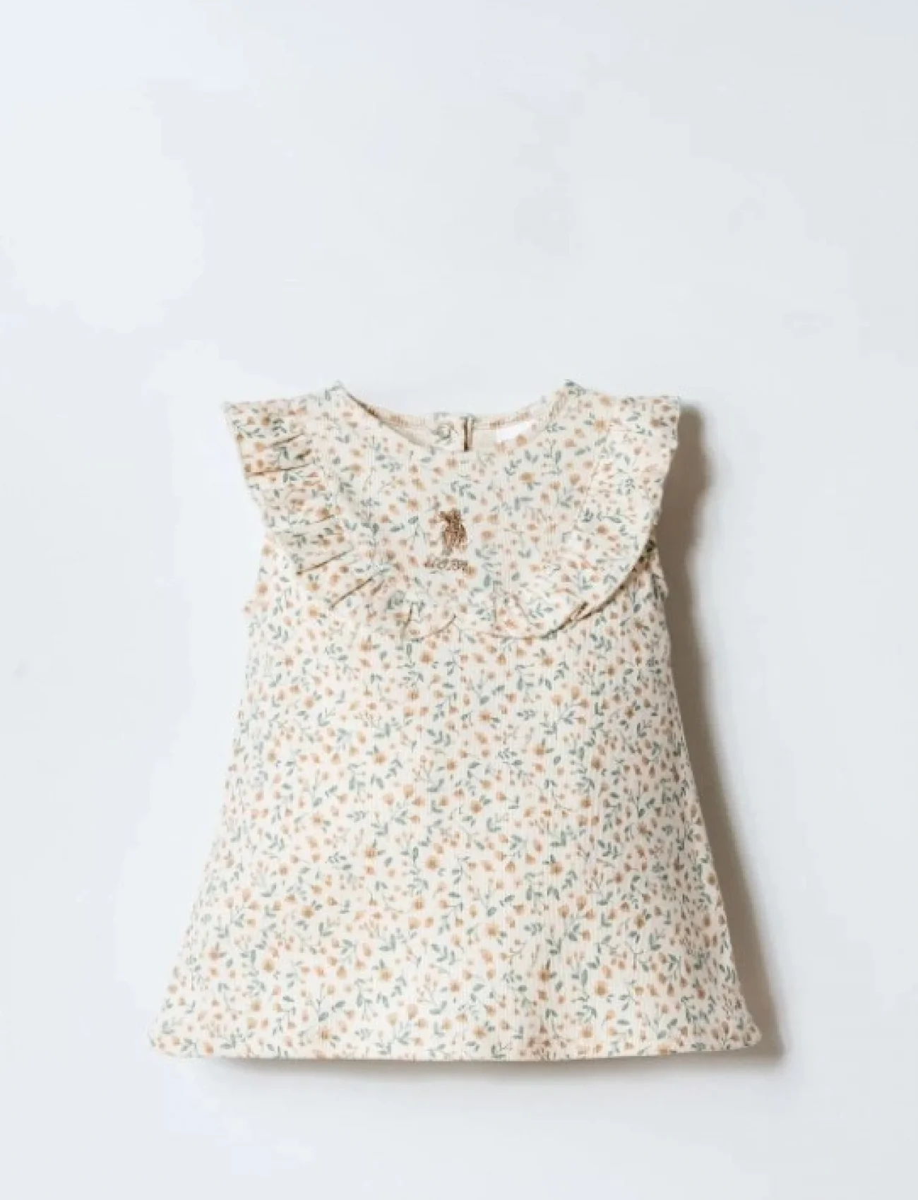 U.s. Polo Elbise Usb2984 Ekru