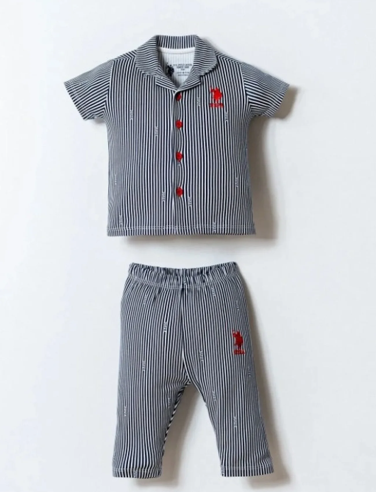 U.s. Polo Gömlek Pijama Takımı Usb2860 Beyaz