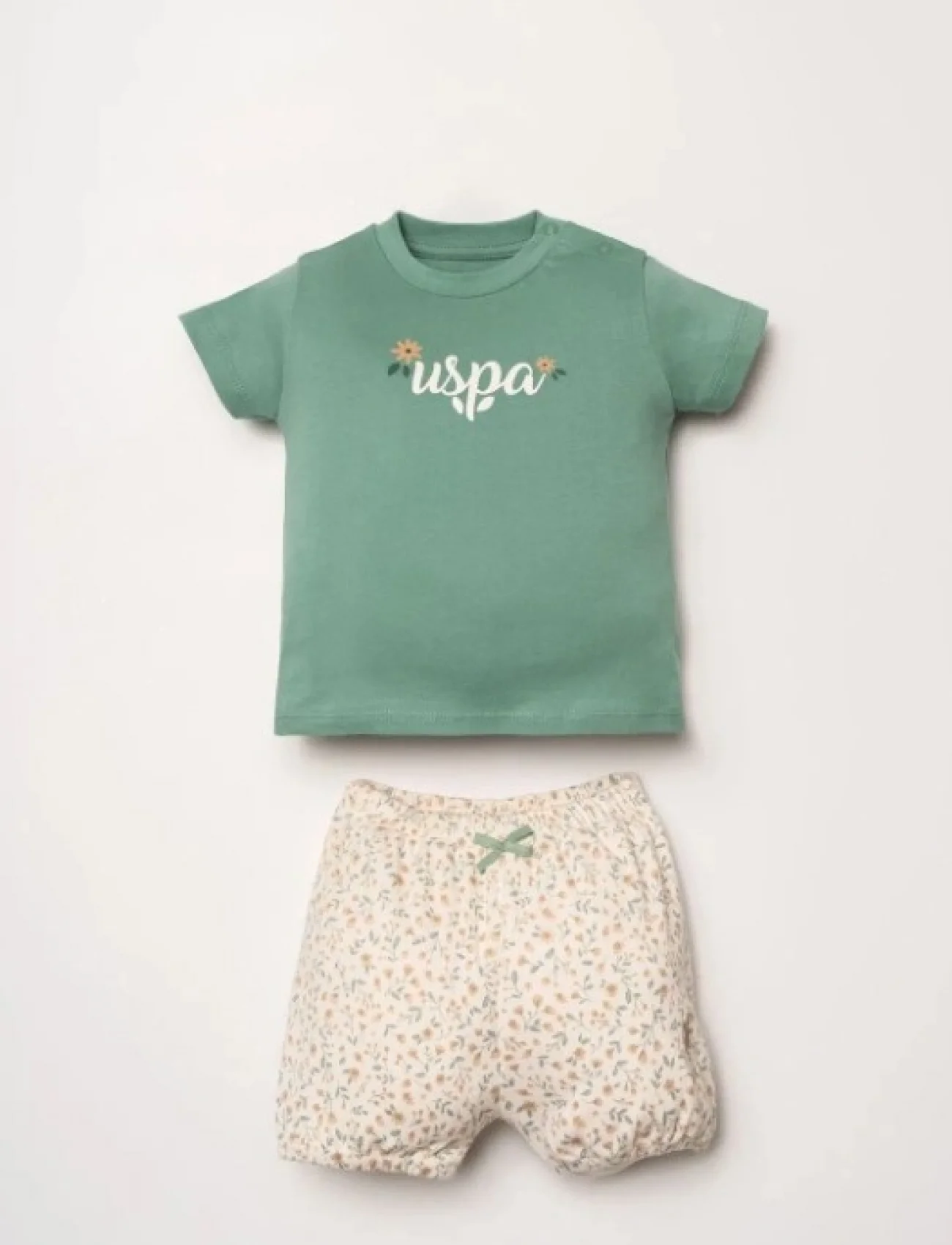U.s. Polo Şortlu Takım Usb2982 Yeşil