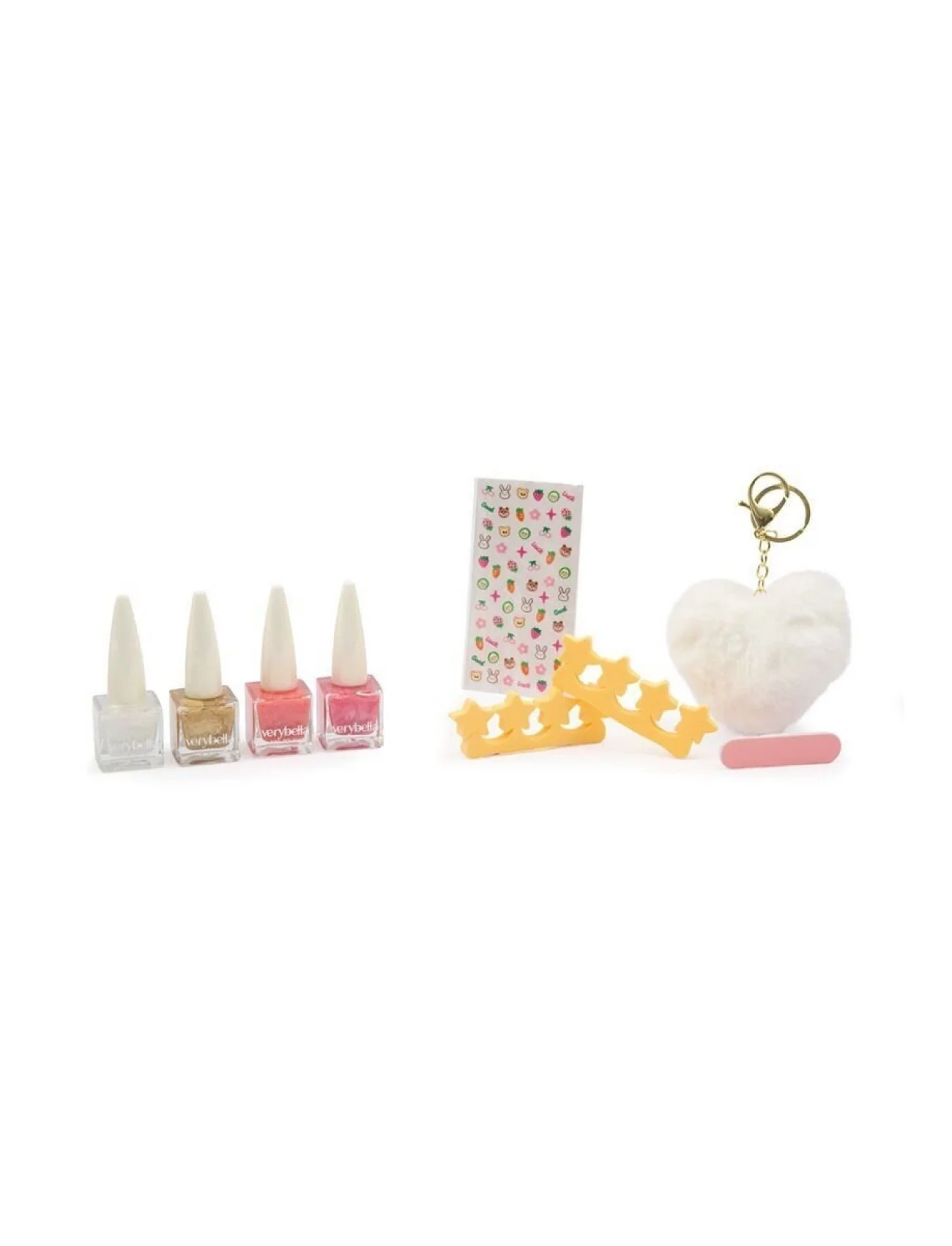 VRB61000 Very Bella - Bear Tırnak Seti (4 farklı renk oje+sticker+törpü+anahtar)