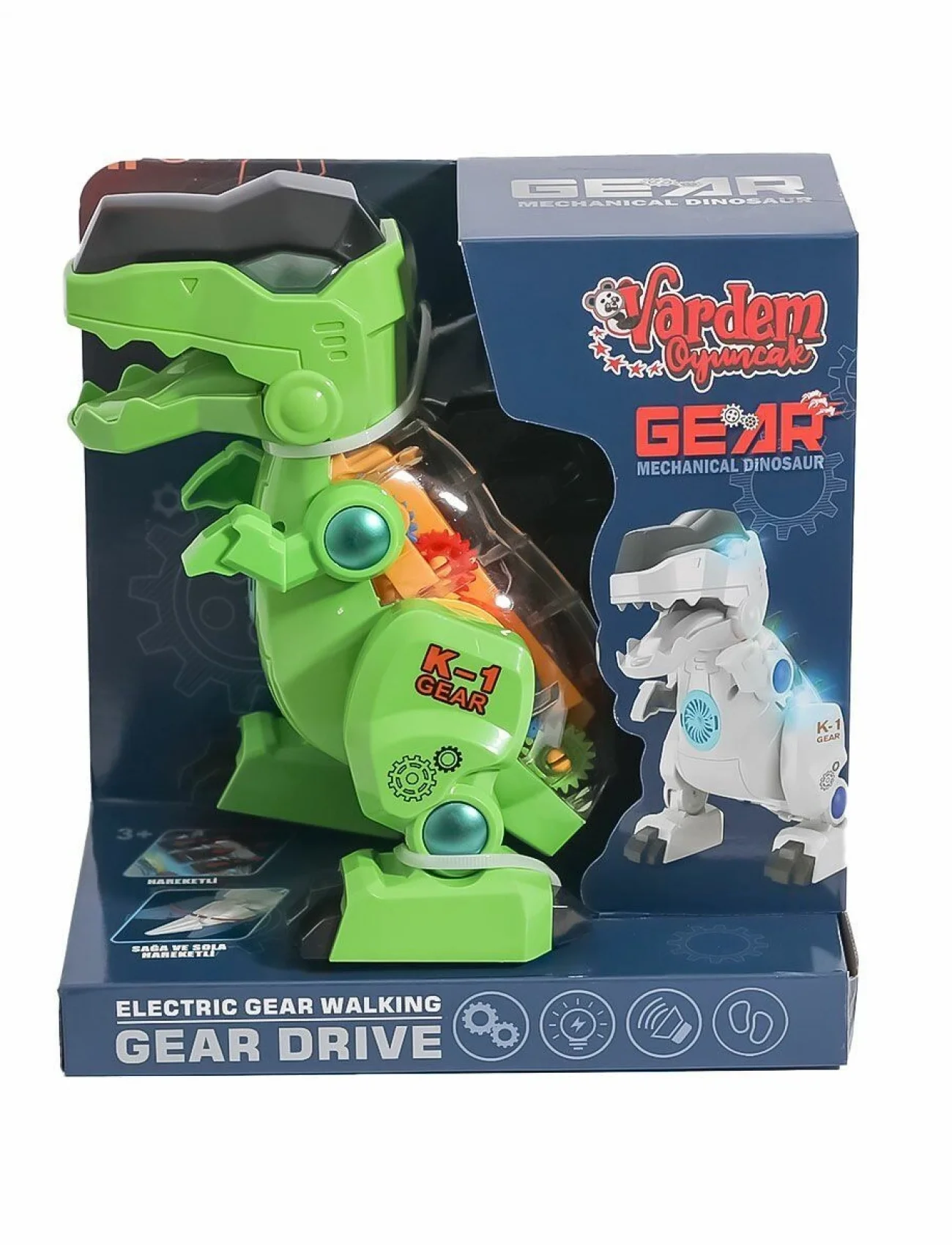 WE-K-1A Müzikli ve Işıklı Robot Dinazor -Vardem