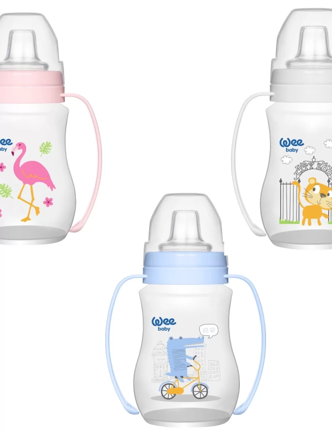 Wee Baby Akıtmaz Kulplu PP Antikolik Bardak 250ml 754