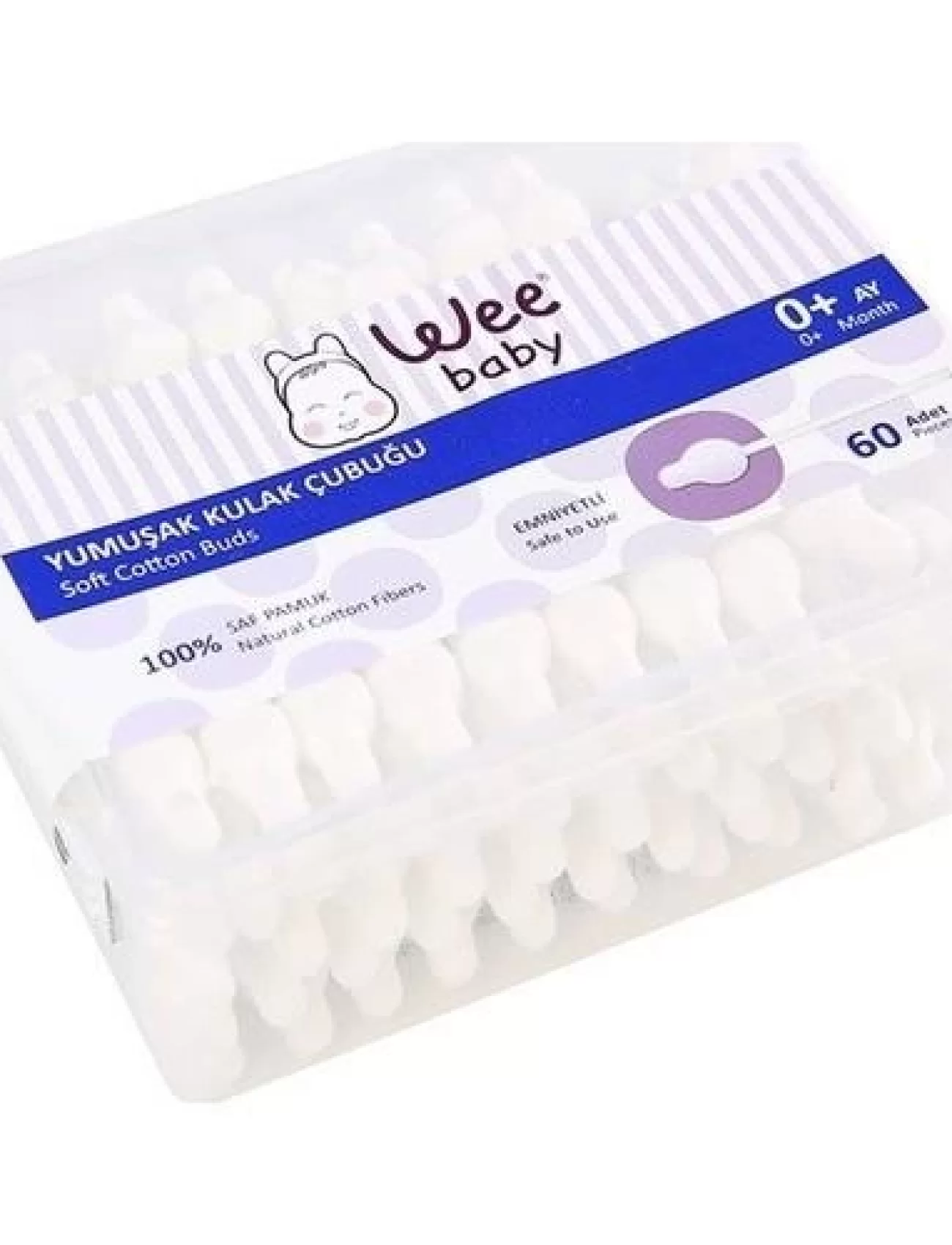 Wee Baby Emniyetli Kulak Çubuğu 60lı 894