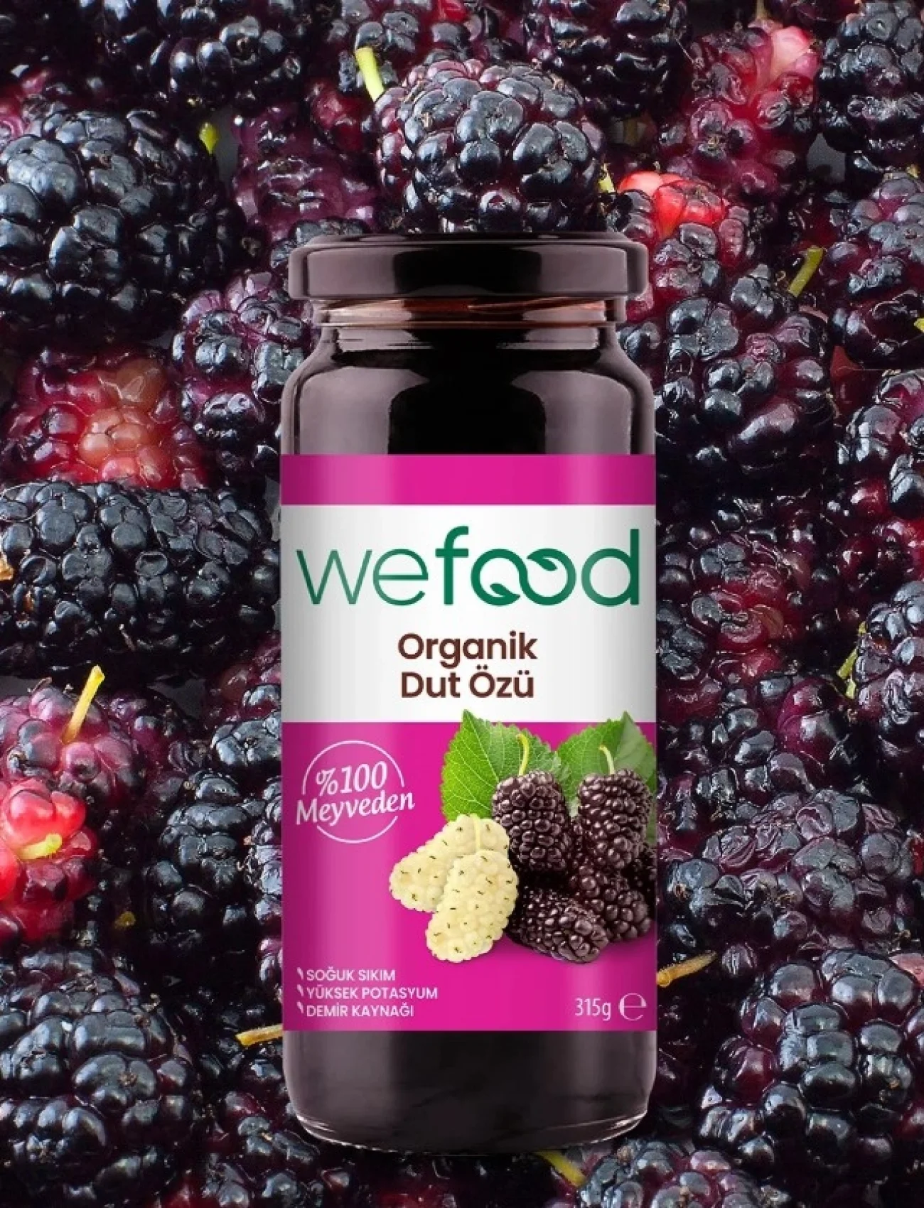 Wefood Organik Dut Özü 315 Gr