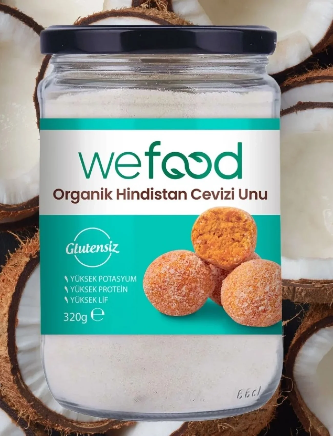 Wefood Organik Hindistan Cevizi Unu 320 Gr