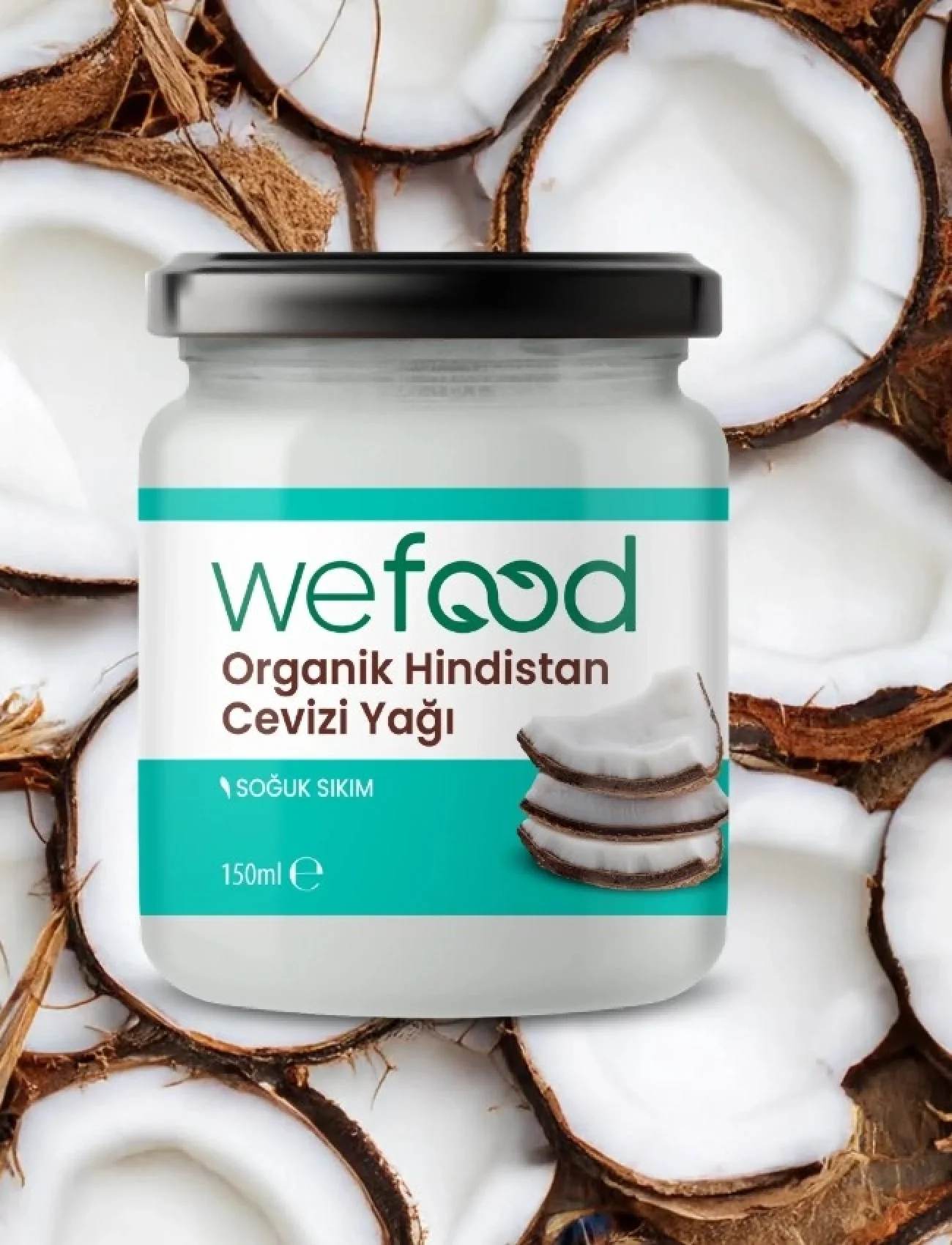 Wefood Organik Hindistan Cevizi Yağı 150 Ml