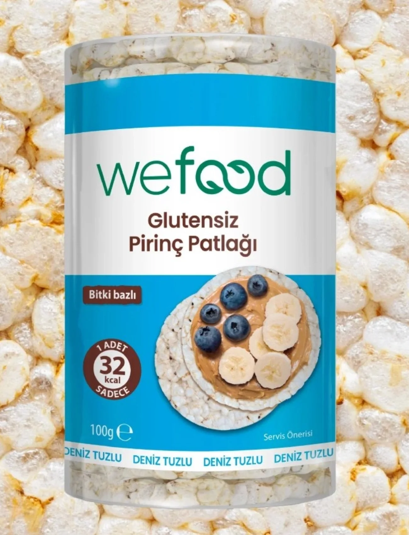 Wefood Pirinç Patlağı 100 Gr