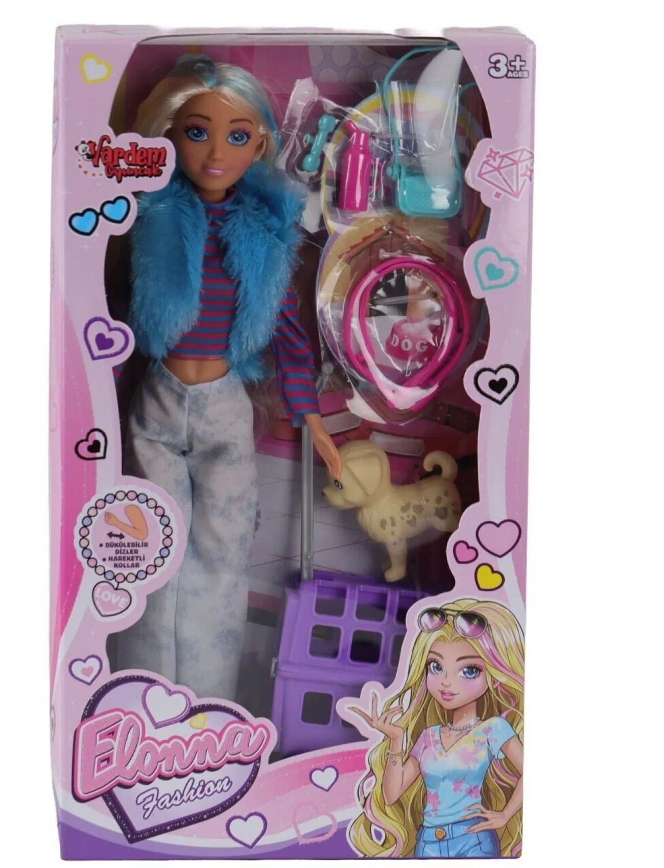 WG-661003 KUTULU 29 CM AKSESUARLI KÖPEK VE