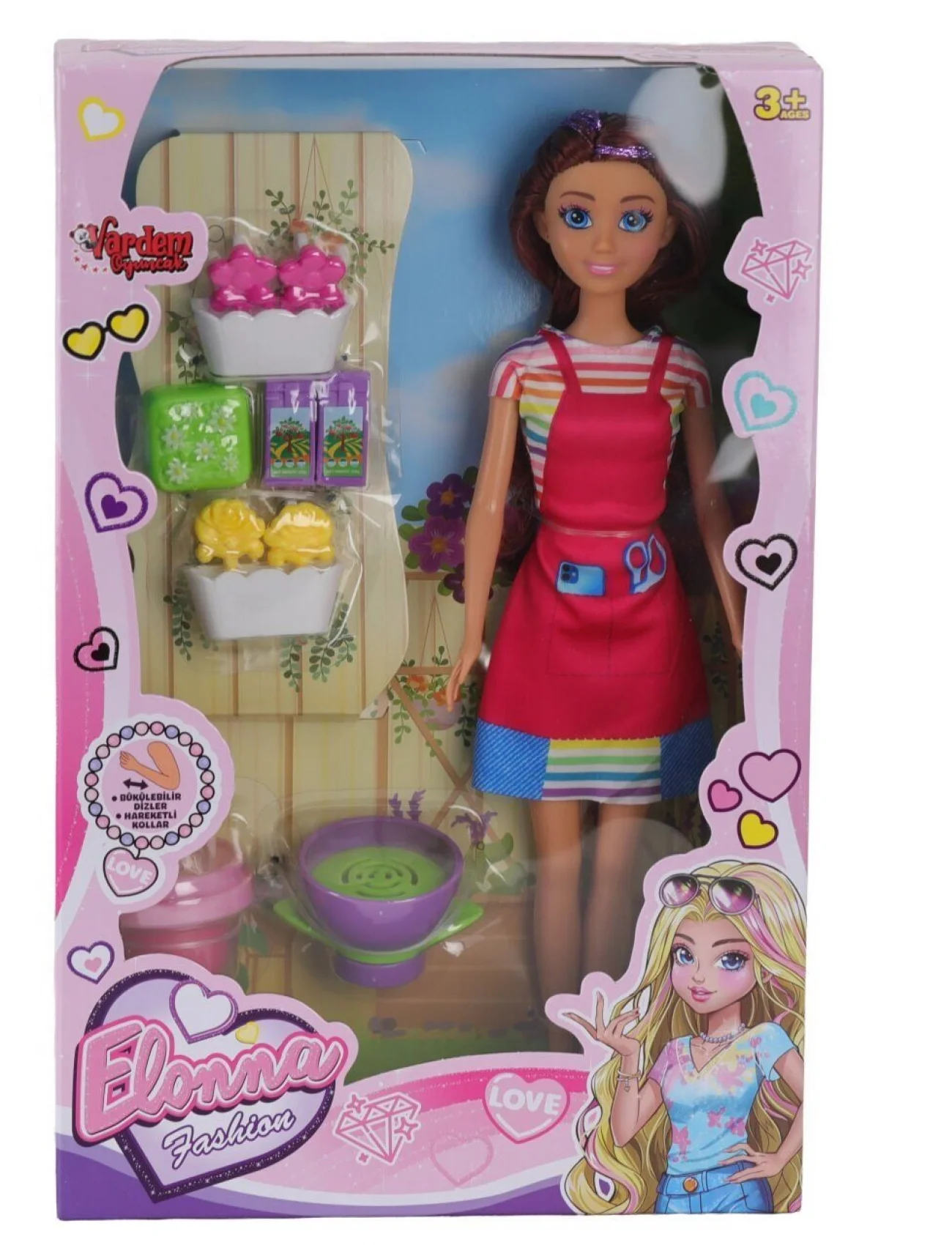 WG-661005 KUTULU 29CM AKSESUARLI ÇİÇEKÇİ