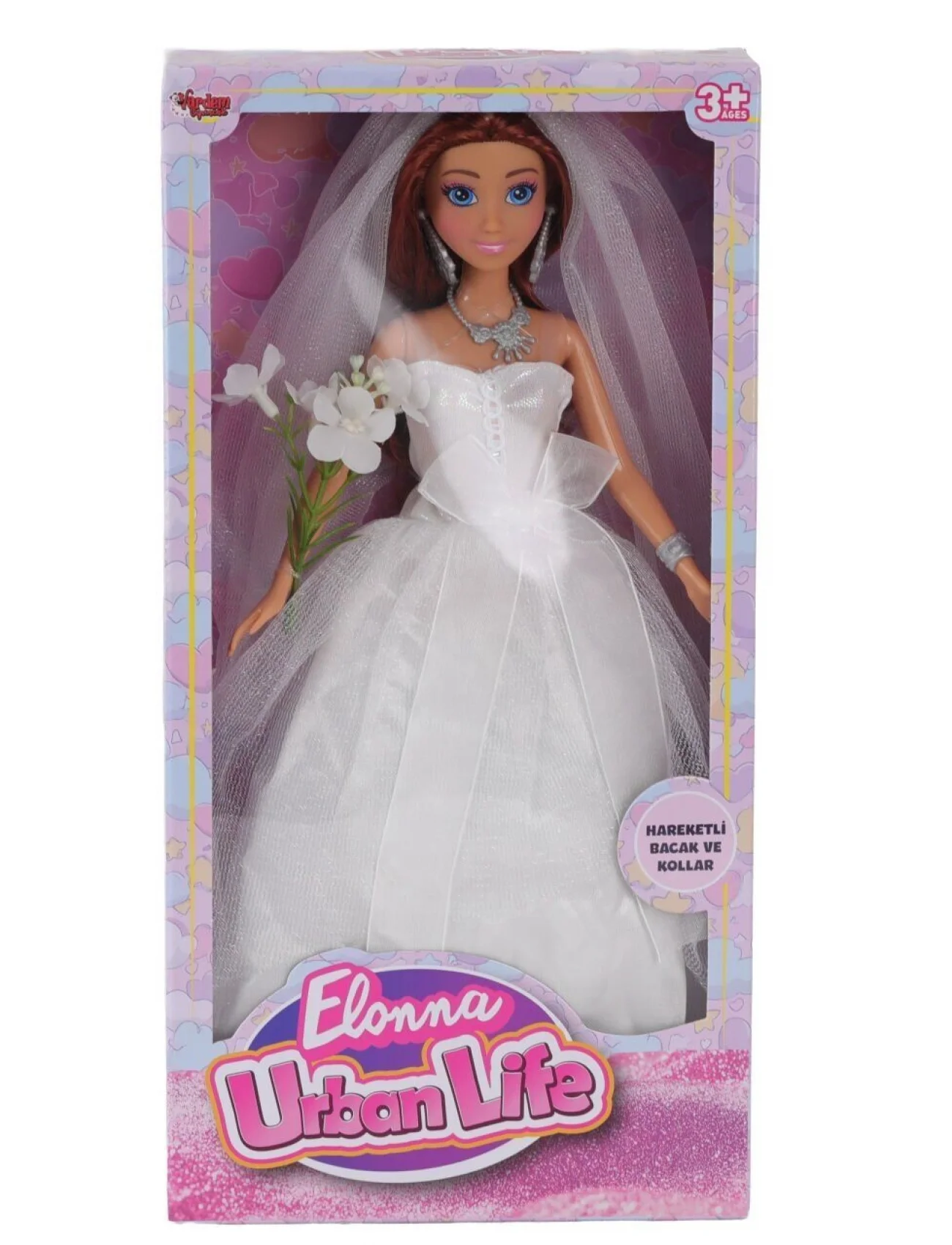 WG-661048 KUTULU 29CM GELİNLİKLİ BEBEK