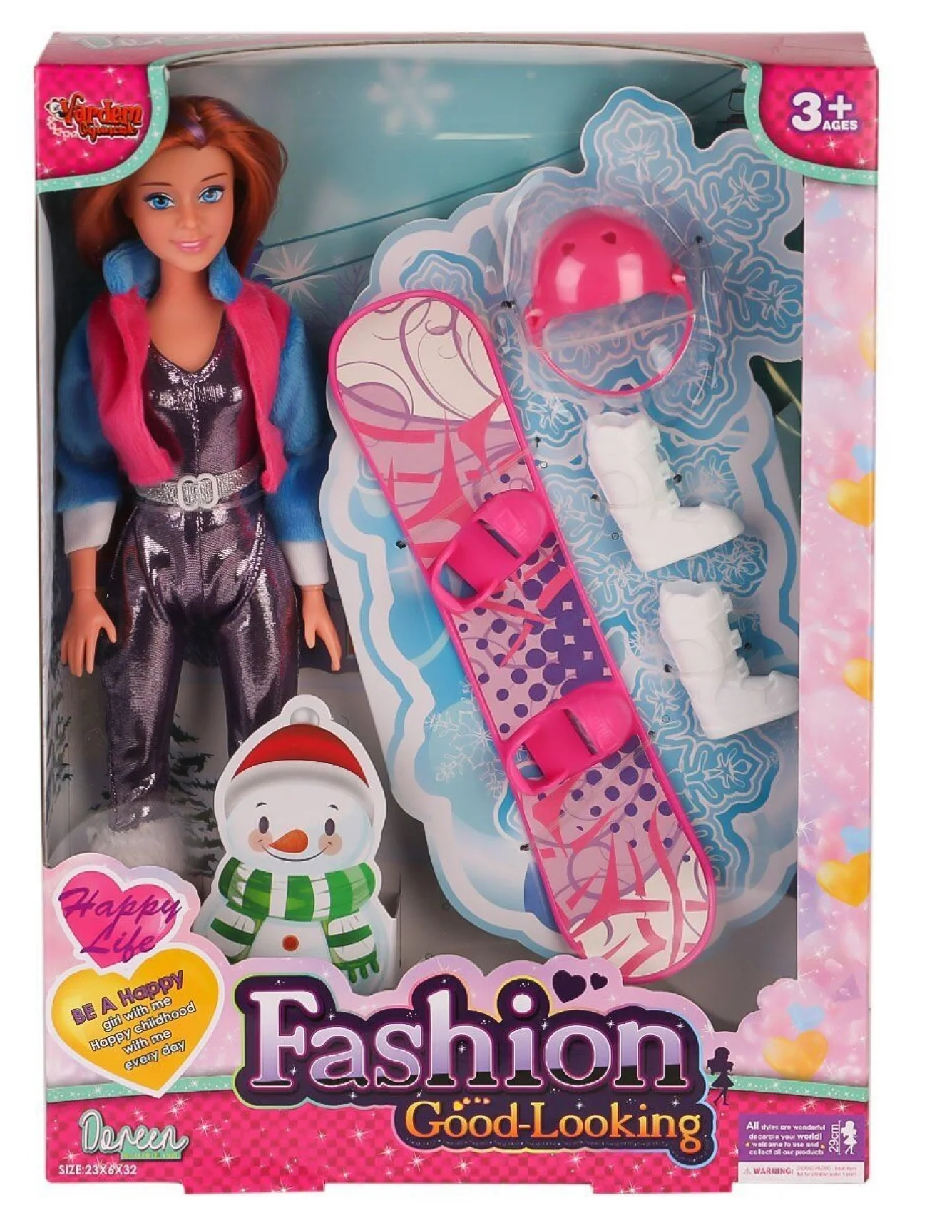 WG-66730-66731 Aksesuarlı Kayakçı Bebek 29 cm -Vardem Oyuncak