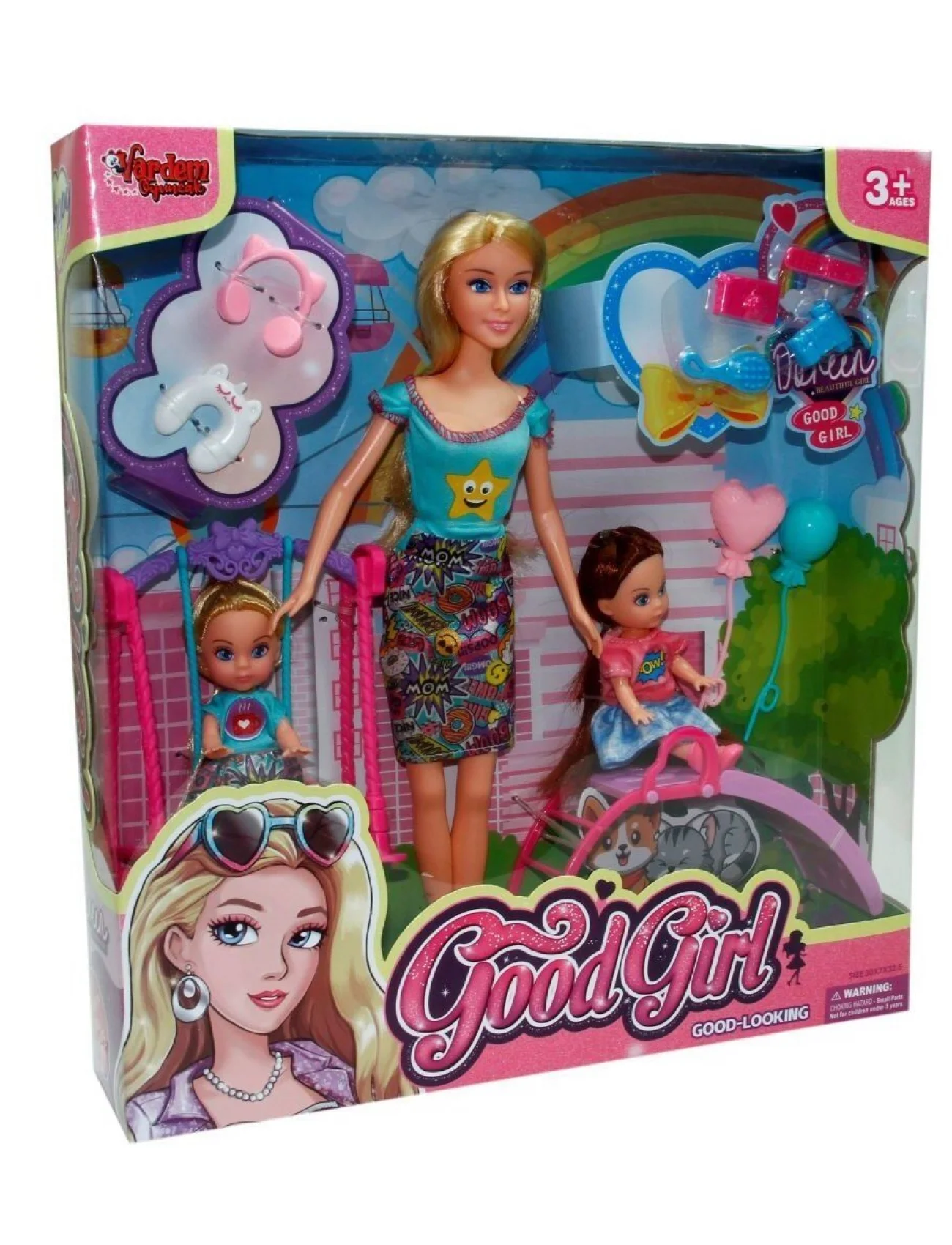 WG-66749 Kutulu 29 cm  2 Çocuklu Parkta Bebek - Vardem Oyuncak