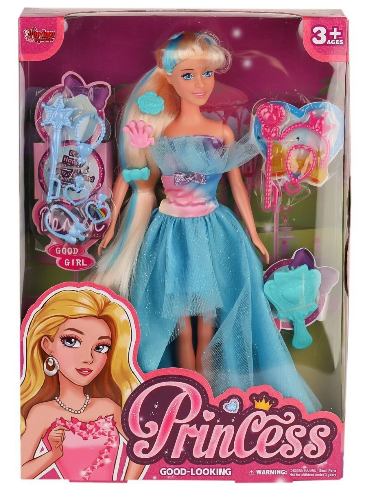 WG66766 Aksesuarlı Sihirli Prenses Bebek 29 cm -Vardem Oyuncak