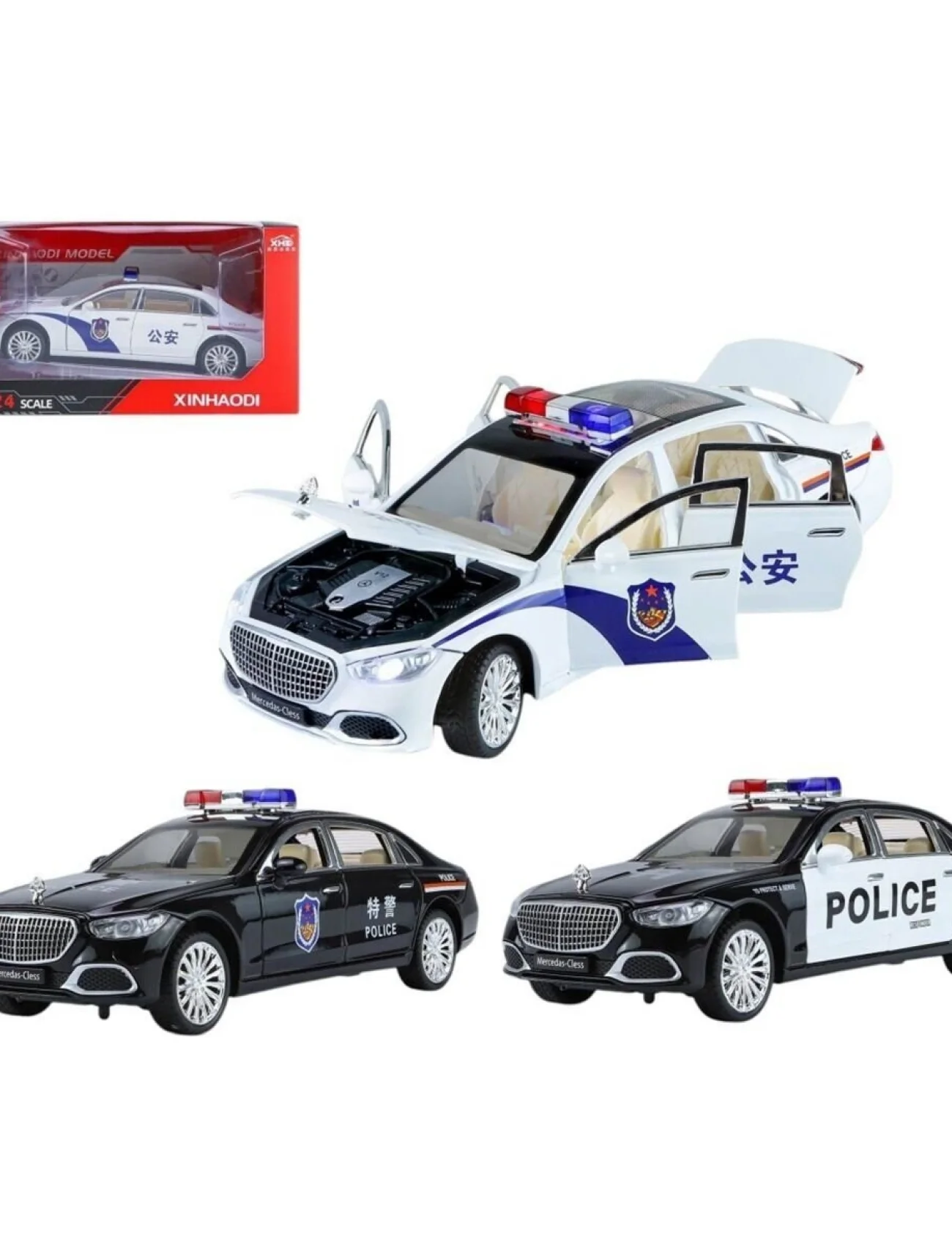 XHD-C2430 KUT C-B 1 24 IŞIKLIO SESLİ TSL POLİS ARABA