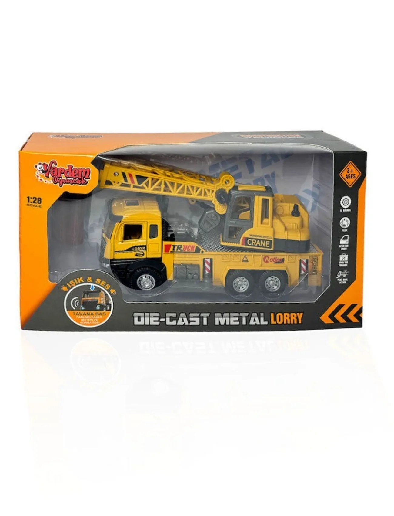 XX992-02AB Çek Bırak Işıklı ve Sesli Kule Vinç 1:28 -Vardem Oyuncak