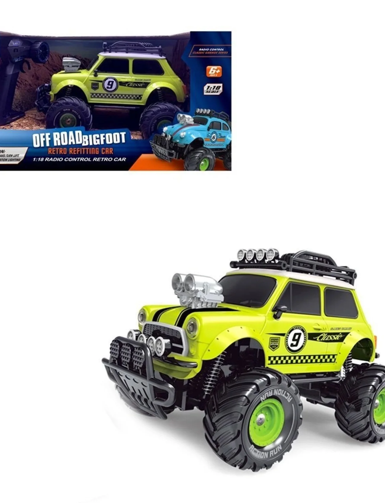 YD898-MT1820 Uzaktan Kumandalı Full Fonksiyon 1:18 Şarjlı 2.4G Sevimli Off-Road Mini Araba