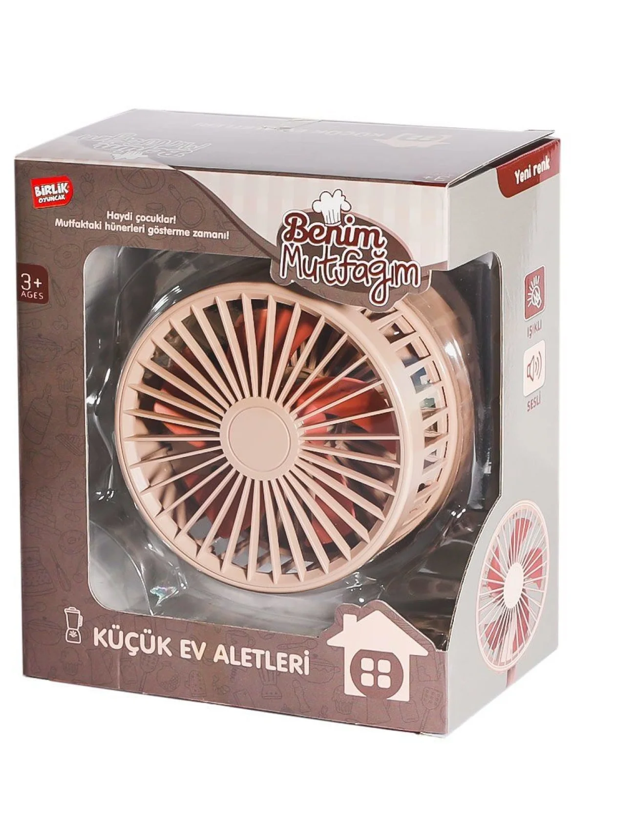 YH129-8H PİLLİ IŞIKLI SESLİ VANTİLATÖR