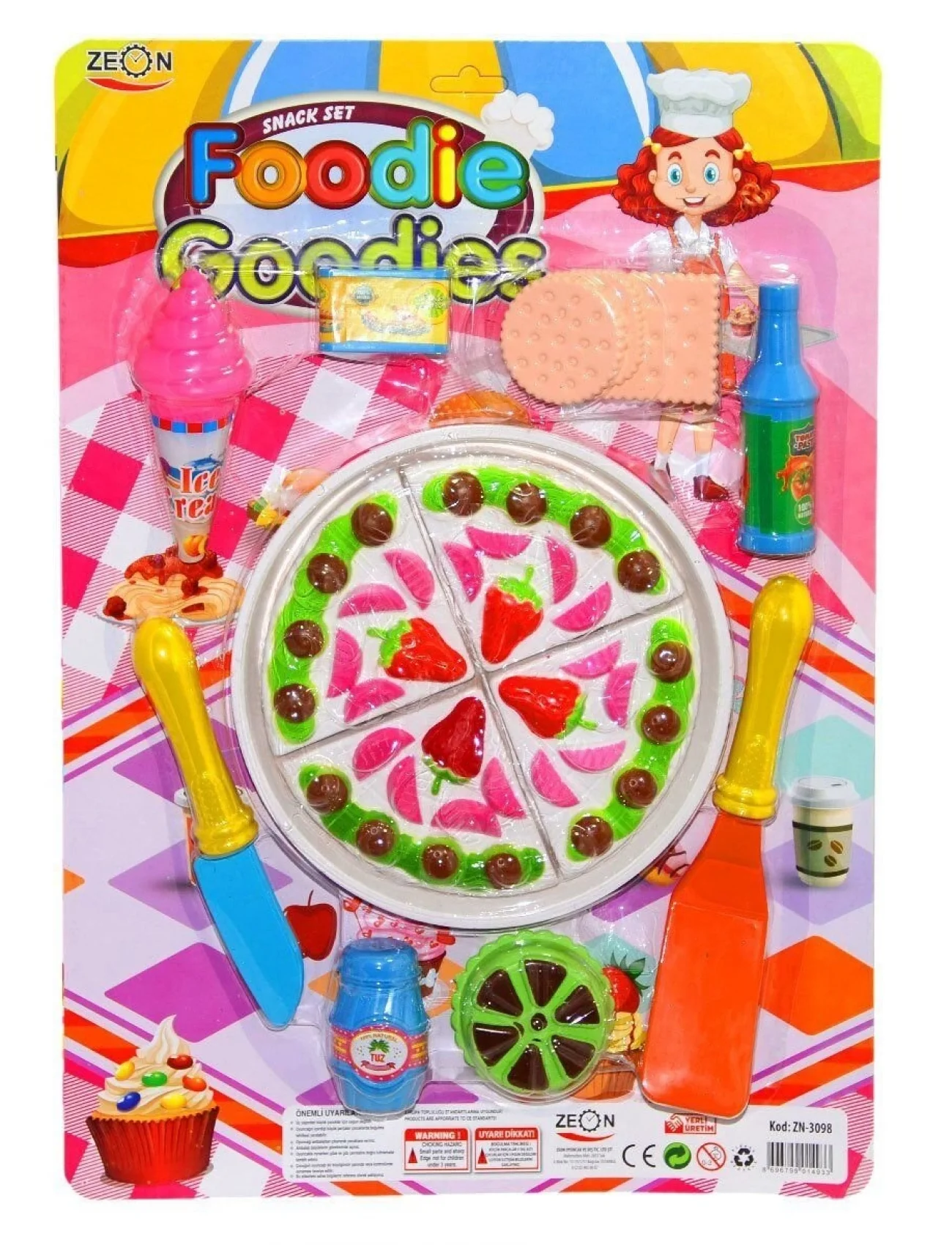 ZN-3098 Kartela Pasta Oyun Seti -Nizam