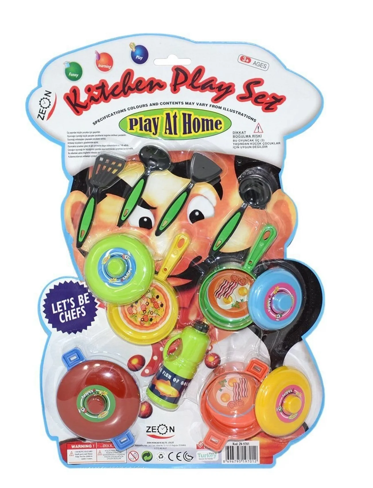 ZN-9701 Şef Mutfak Seti/ +3 yaş