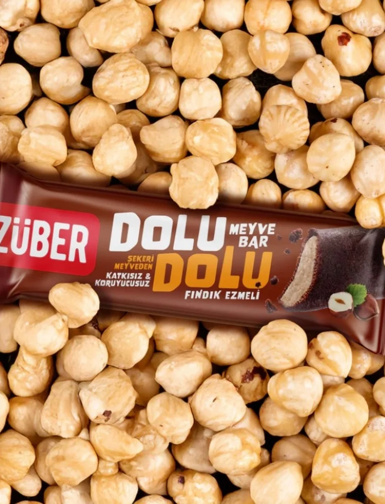Züber Dolu Dolu Fındık Ezme Meyve Bar 30 Gr