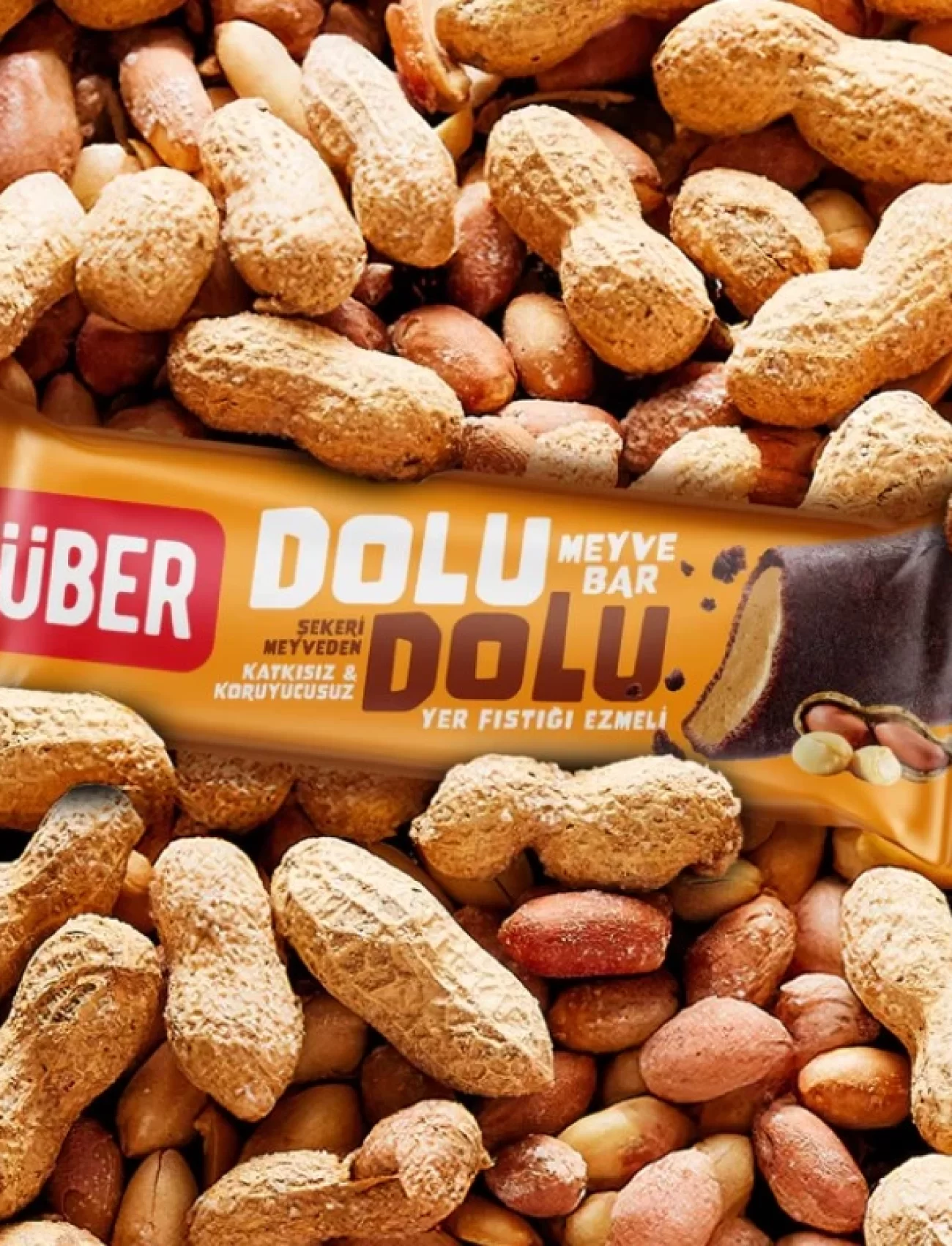 Züber Dolu Dolu Fıstık Ezme Meyve Bar 30 Gr