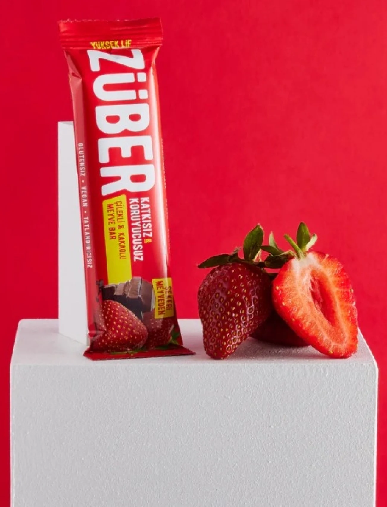 Züber Meyve Barı 40 Gr Çilekli Kakaolu