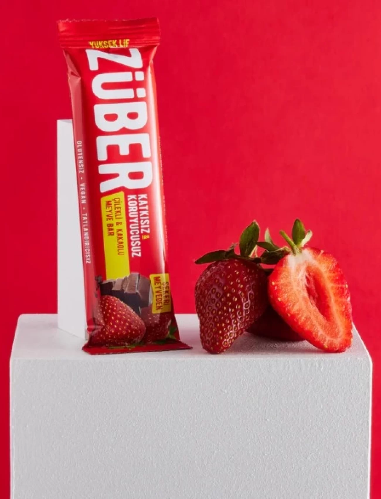Züber Meyve Barı 40 Gr Çilekli Kakaolu