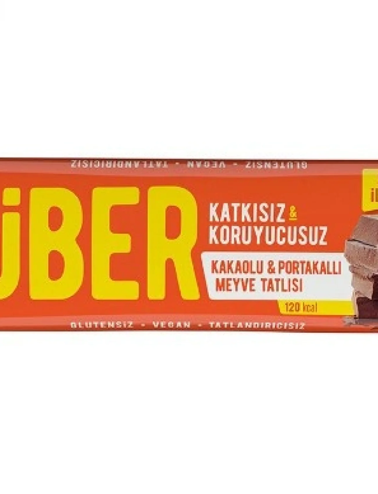 Züber Meyve Barı 40 Gr Kakaolu Ve Portakallı
