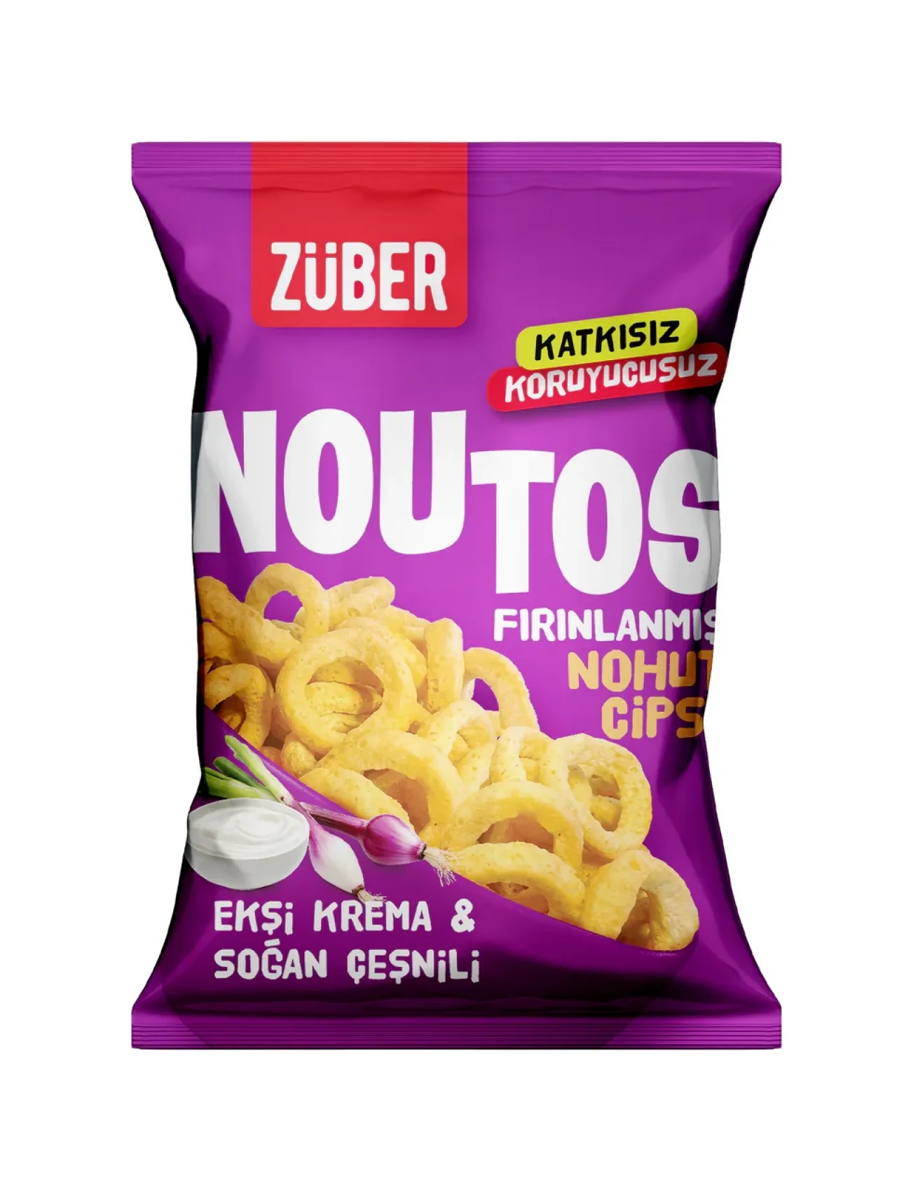 Züber Noutos Fırın Nohut Cipsi 55 Gr Ekşi Krema Ve Soğan