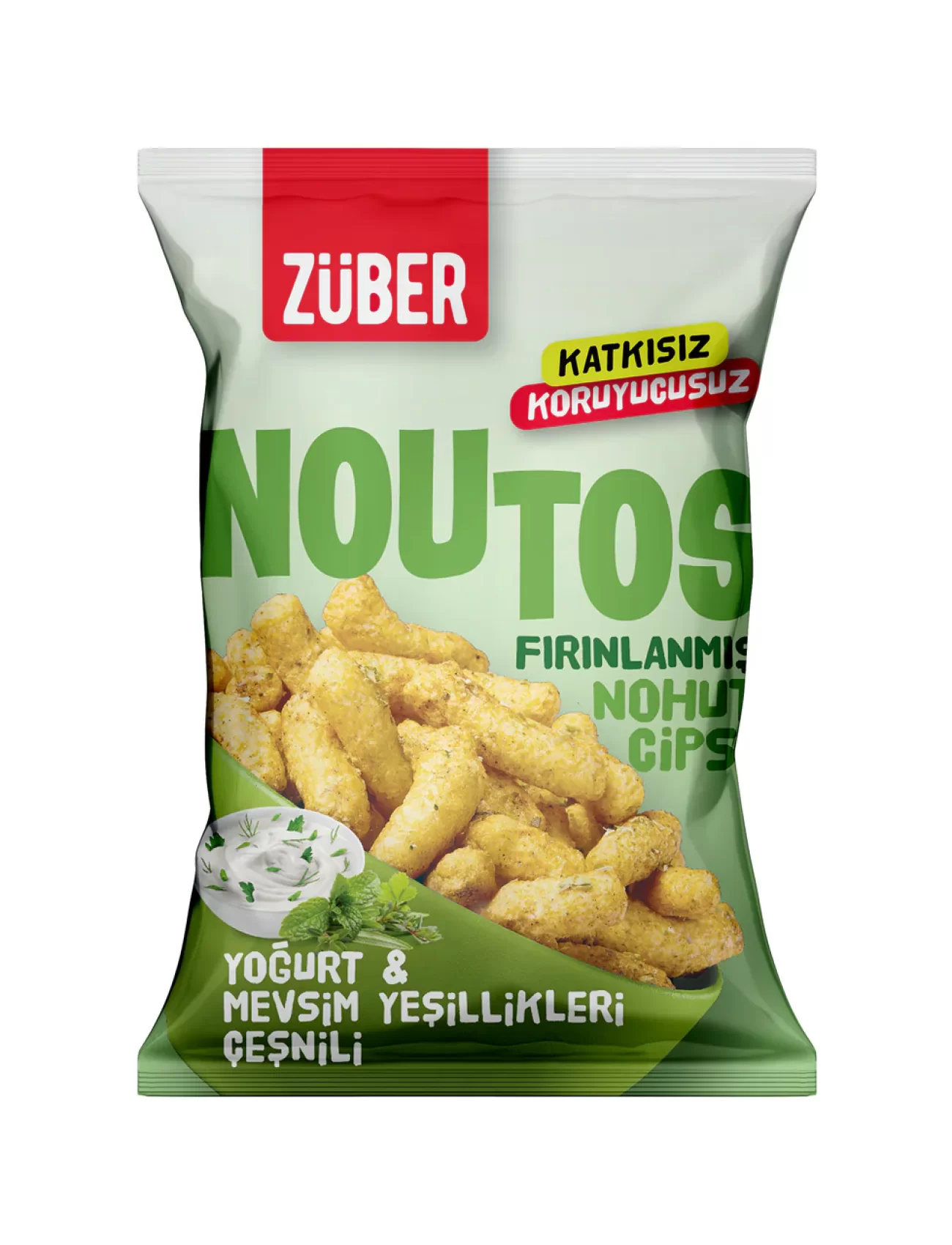 Züber Noutos Fırın Nohut Cipsi 55 Gr Yoğurt Ve Mevsim Yeşillikleri