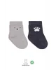 Bistyle Bear Penye Soket Çorap 2Li BS10116 Gri