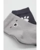 Bistyle Bear Penye Soket Çorap 2Li BS10116 Gri