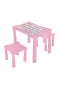 03 493 STORY İKİ TABURELİ MASA (PEMBE)
