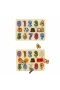 130444 Ahşap Raptiyeli Puzzle Saat
