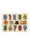 130444 Ahşap Raptiyeli Puzzle Saat